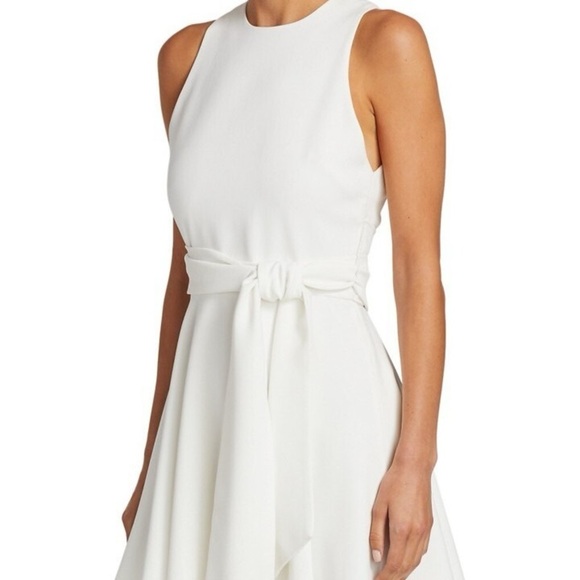 Alice + Olivia White Wesley Flare Mini dress 6 - Picture 2 of 10